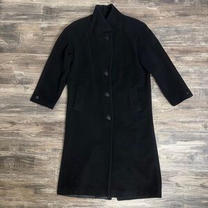 Julia Klein Women’s Black Vintage 100% Wool Coat Size 10